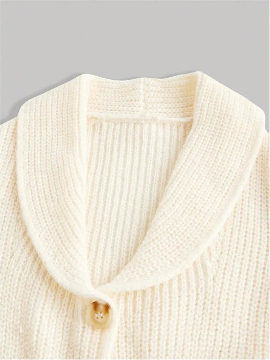 GORGLITTER Women's Peplum Cardigan Jackets Business Casual Work Knit Tops Button Front Long Sleeve Fall Outfits
