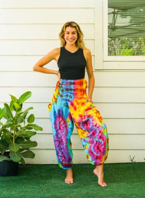 H3936- Tie Dye Harem Pants