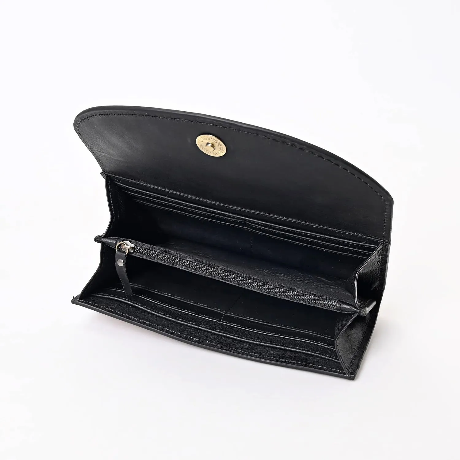 Handtooled Leather Brown Detail Trifold wallet for Women-Multi Credit Card Slots, Leather Laced Detail wallet, Wristlet Clutch Wallet valentines day gifts