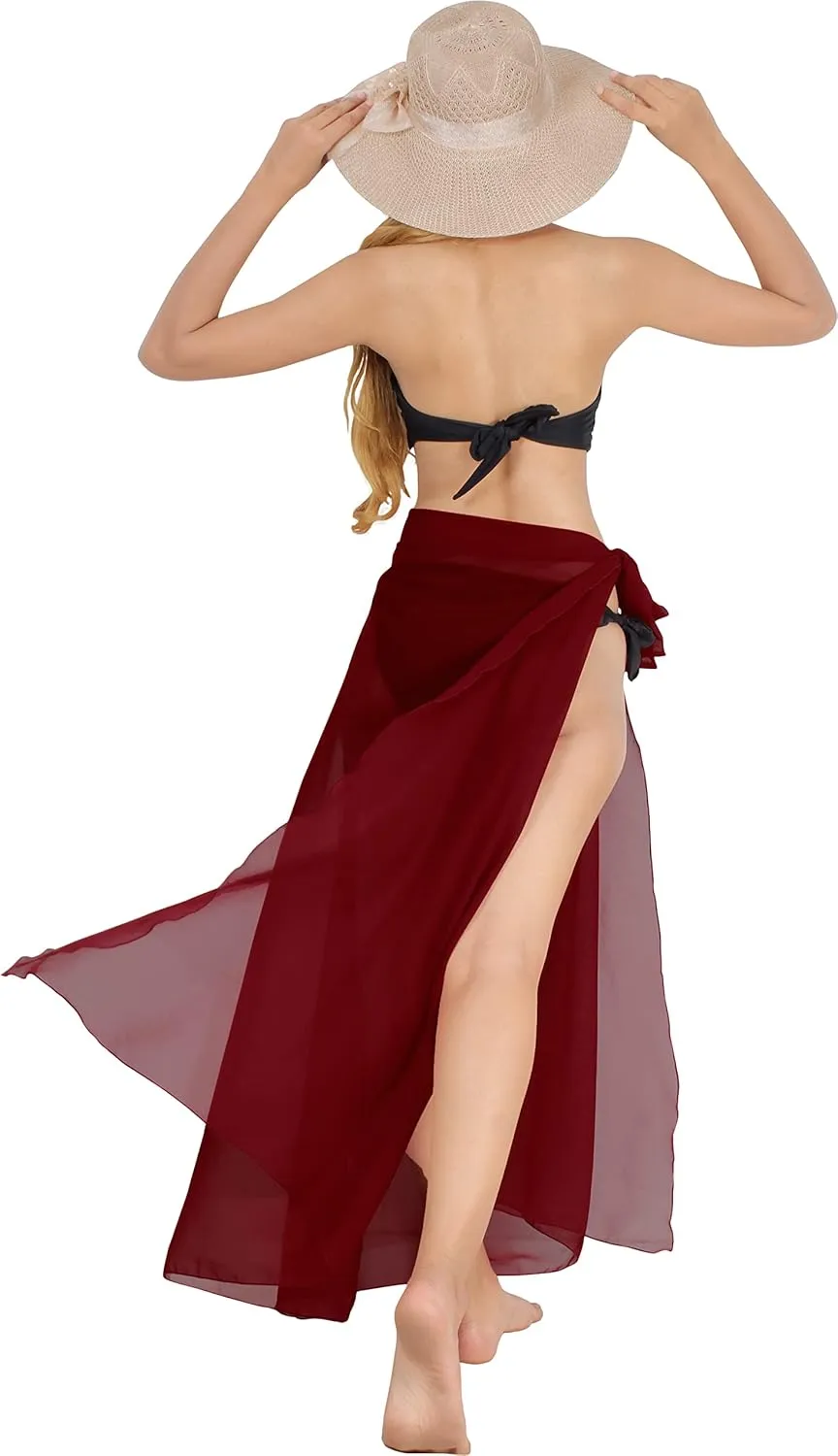 HAPPY BAY Women's Sarong Swimwear Cover Up Summer Bikini Wrap Skirt Cover-Ups