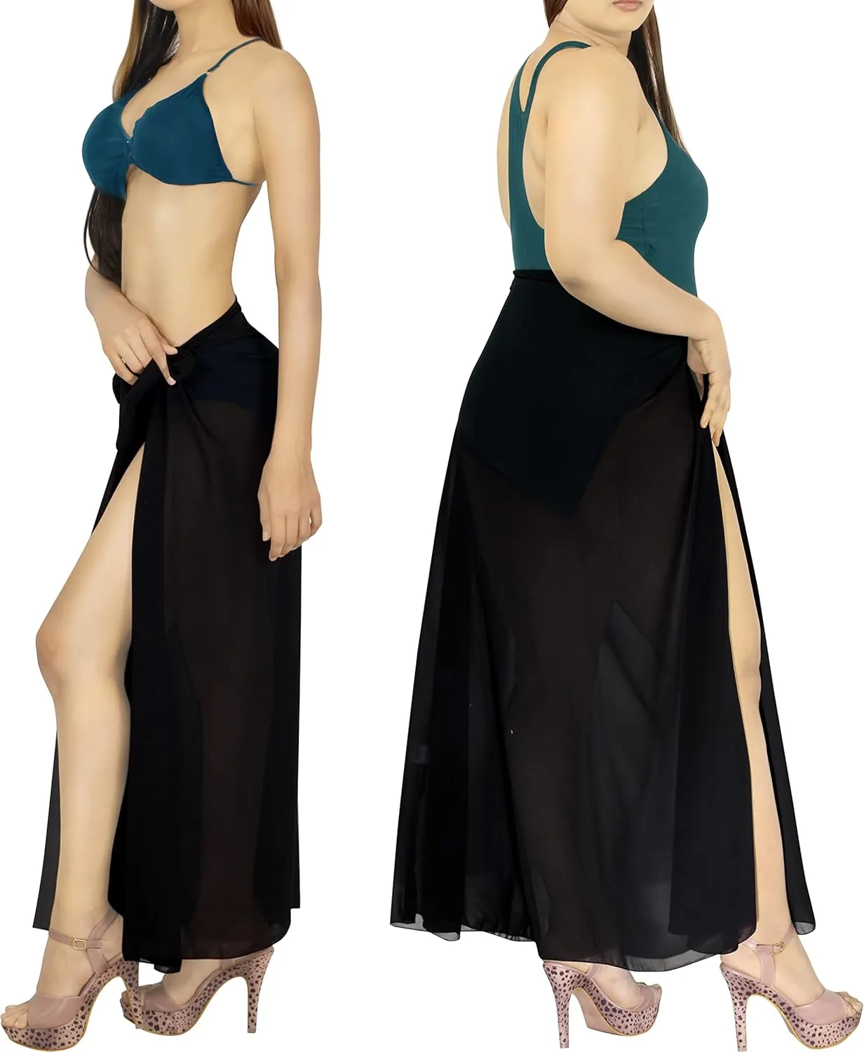 HAPPY BAY Women's Sarong Swimwear Cover Up Summer Bikini Wrap Skirt Cover-Ups