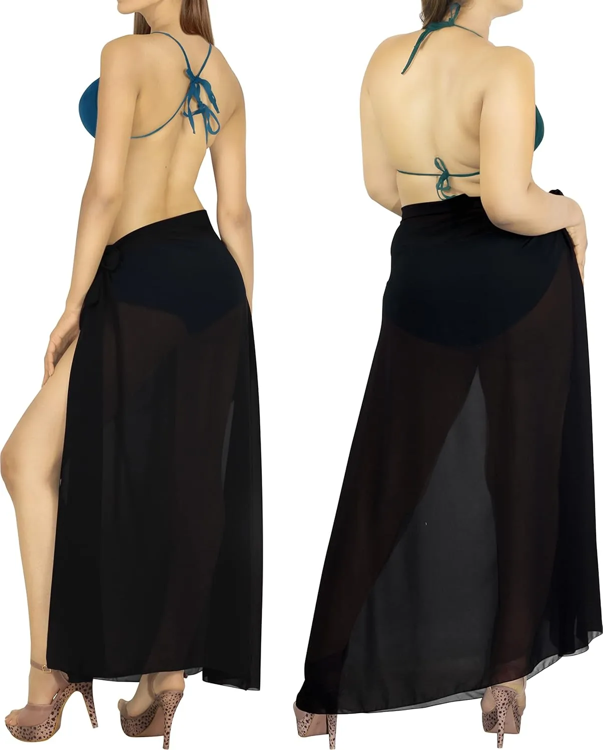 HAPPY BAY Women's Sarong Swimwear Cover Up Summer Bikini Wrap Skirt Cover-Ups