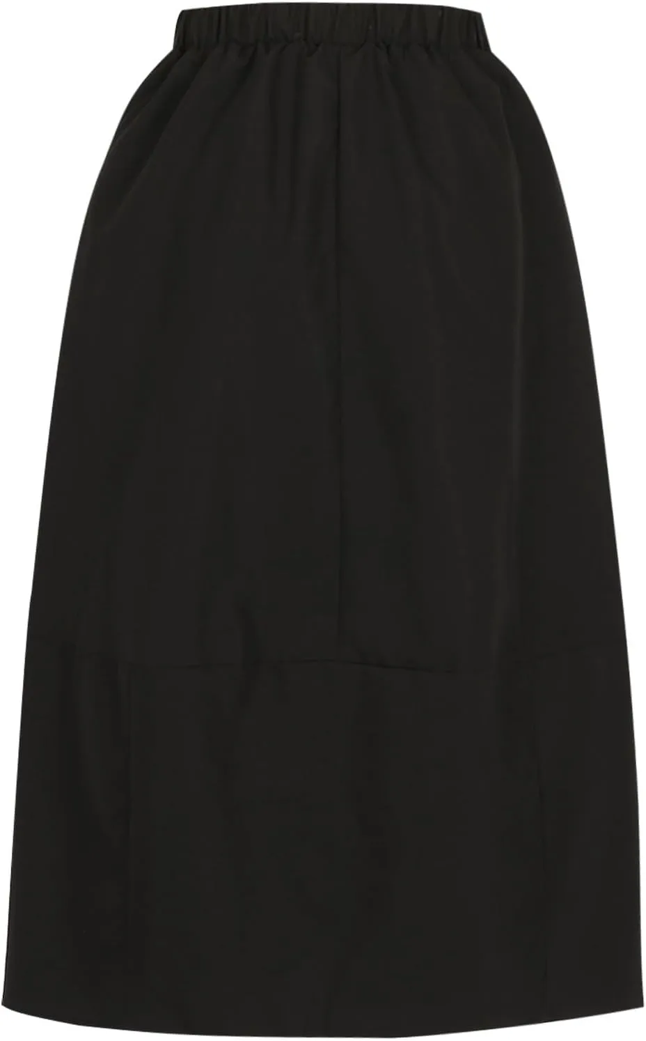 HGps8w Women's High Waist Flared Skirt Pleated Midi Skirt with Pocket