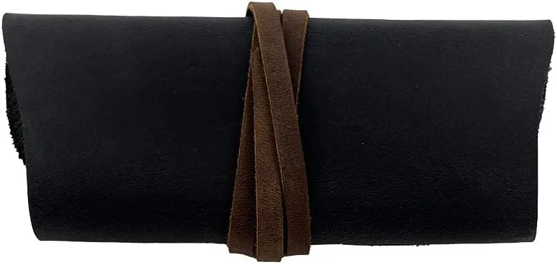 Hide & Drink, Rustic Leather Sunglass Wrap, Slim Travel, Soft Eye Glasses Storage, Handmade Includes 101 Year Warranty