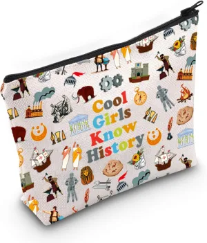 History Cosmetic Bag Funny History Gift History Lover Gift History Teacher Gift Historian Gift History Major Gift (Cool Bag)