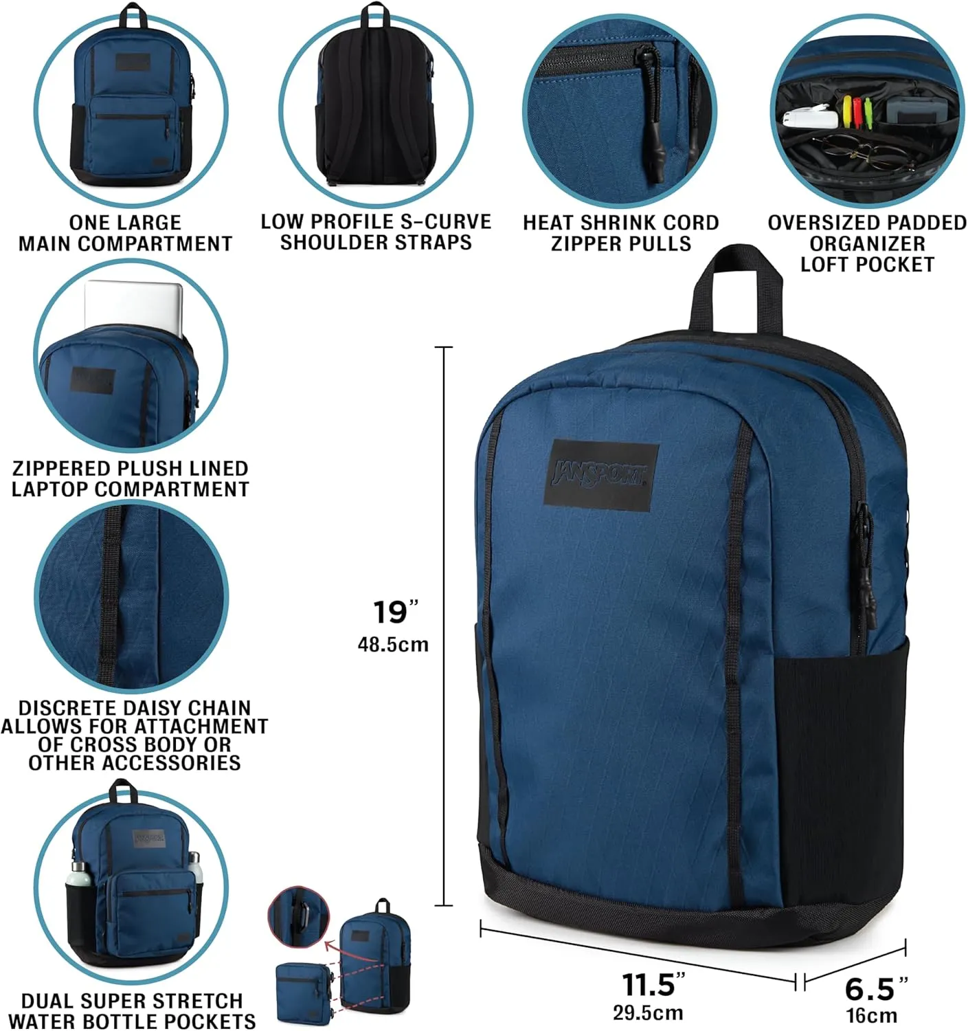 JanSport Pro Modular System Backpack - Black