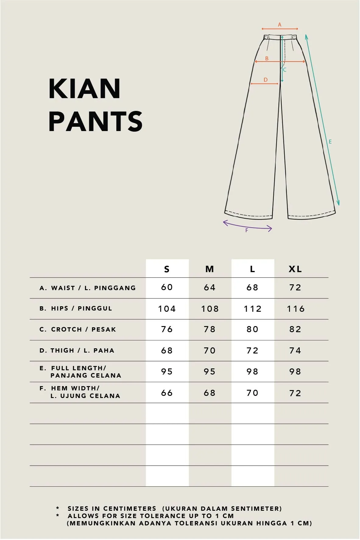 KIAN PANTS PLAIN GREY