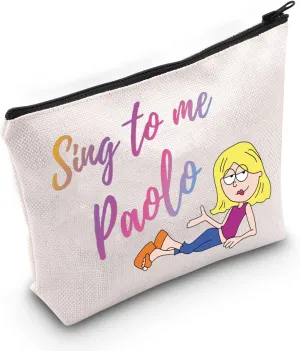 L-izzie Cosmetic Bag L-izzie Fan Gift Sing to Me Paolo Makeup Zipper Pouch for Women