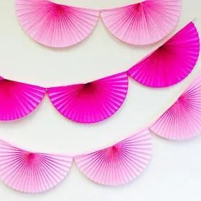 Large Tissue Bunting Garland - White