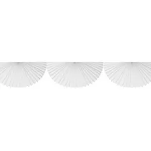 Large Tissue Bunting Garland - White