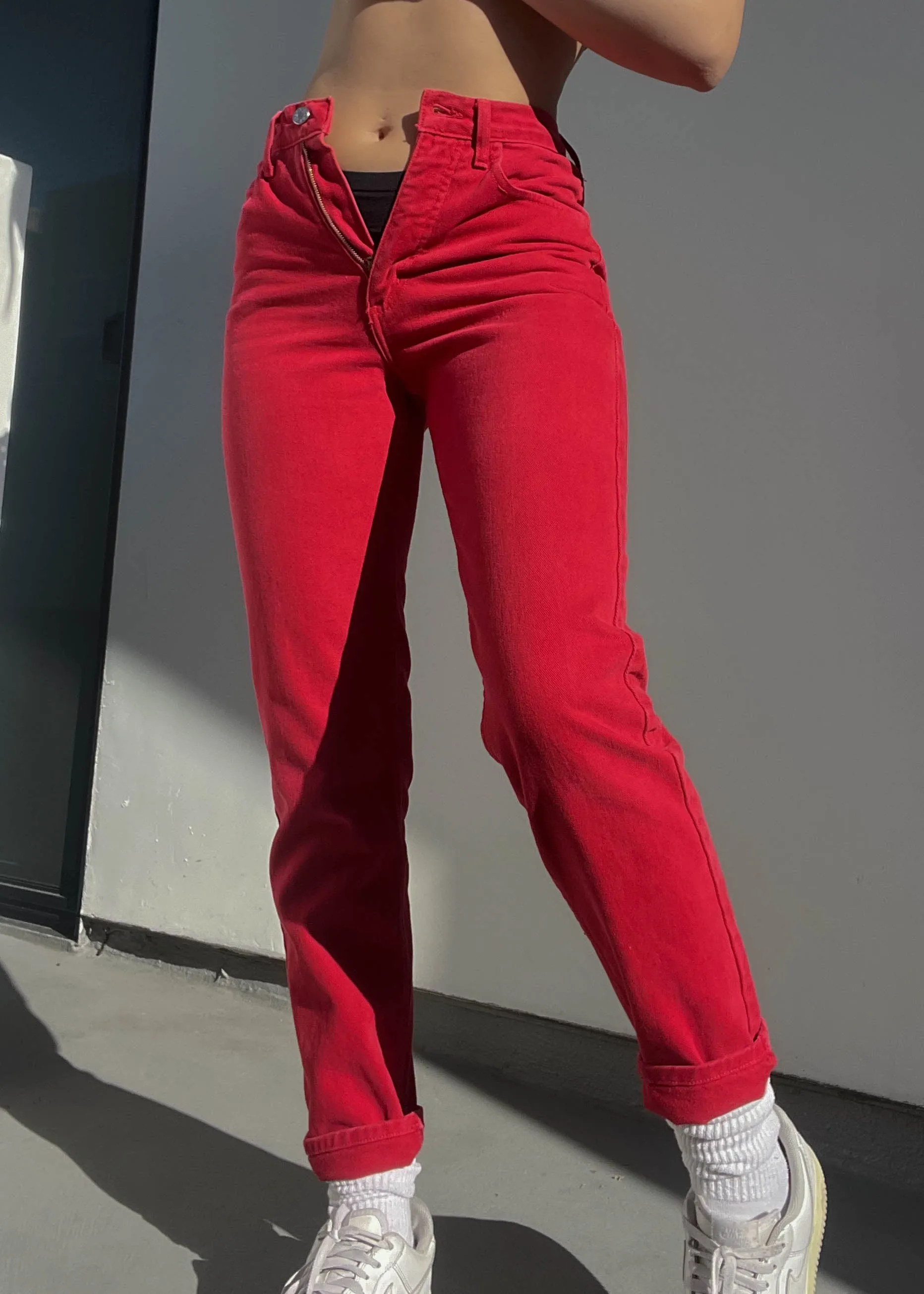 Late 80’s Red Guess Jeans (25")