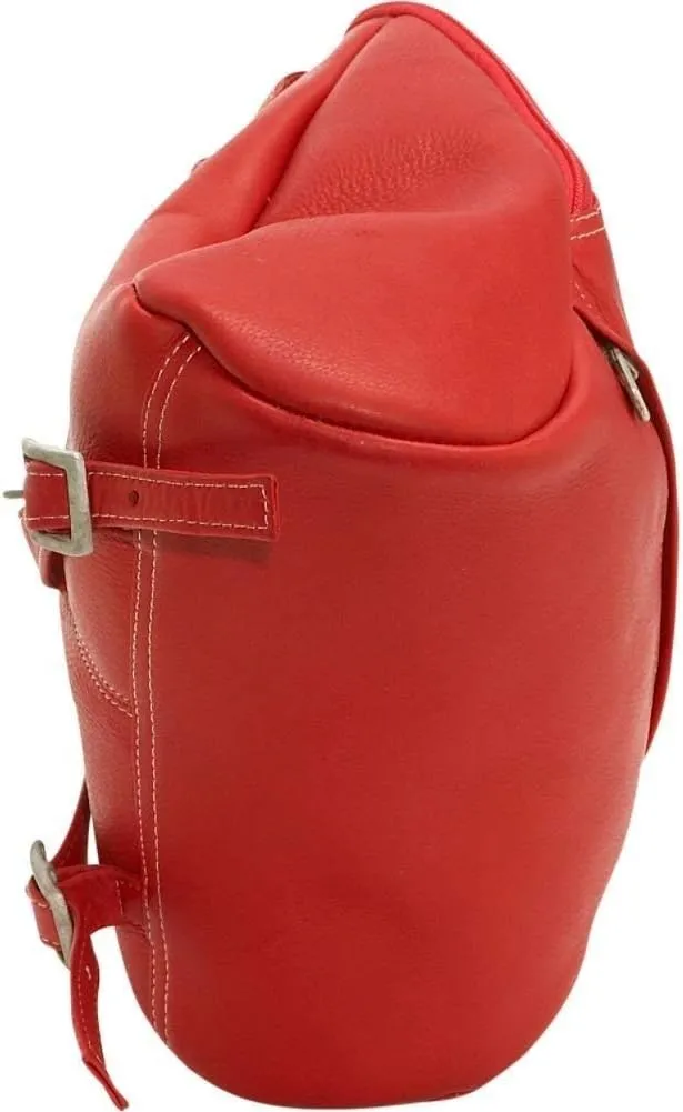 Le Donne Leather Womens Leather U-Zip Mini Backpack Purse  Full-Grain Colombian Vaquetta Leather, 9.5 x 10.5 x 3.5, Cafe