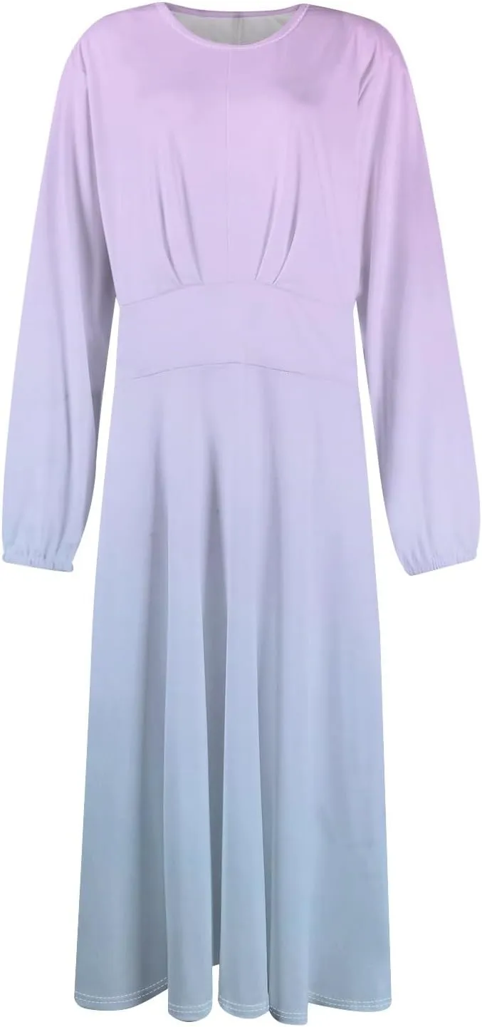 Long Sleeve Dress for Women Fall Maxi Dress Plus Size A Line Dresses for Women 2024 Semi Formal