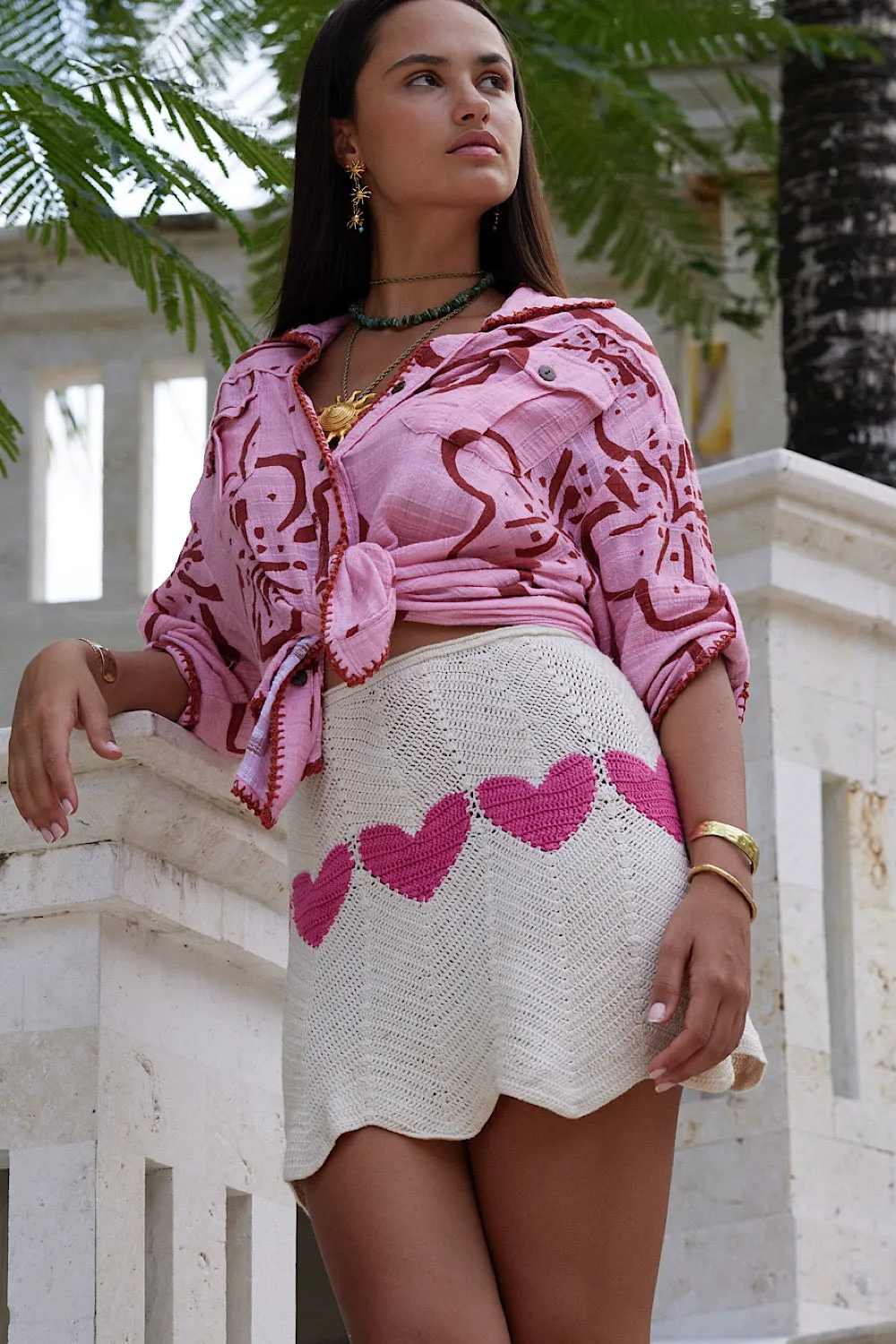Lover Crochet Mini Skirt