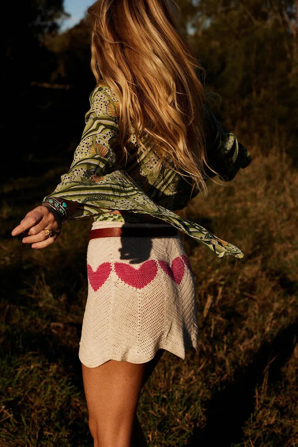 Lover Crochet Mini Skirt