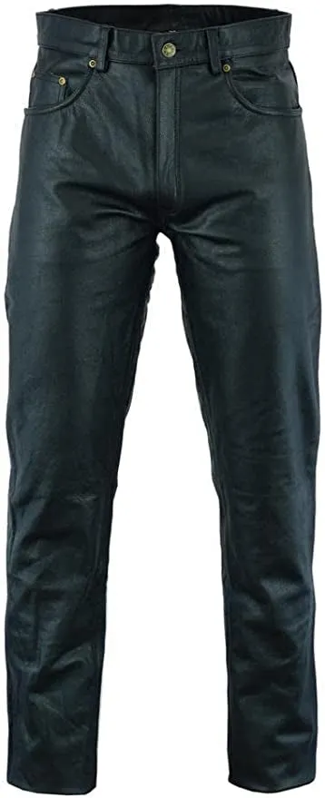 Men’s Slim Fit Genuine Lambskin Leather Pants MP35