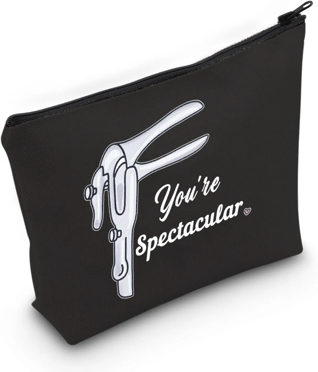 Midwife Survival Kit OBGYN Gift Doula Thank You Gift You're Spectacular Makeup Zipper Pouch Bag for Doctor Nurse (Spect Black Bag)