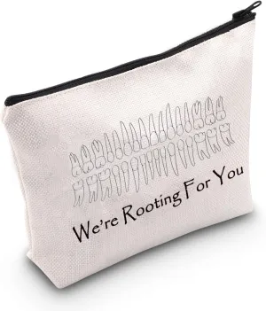 MNIGIU Dentist Gift Bag Dentist Graduation Gift New Dentist Gift Were Rooting for You Zipper Pouch Bag Dental Student Gift (Rooting For You)