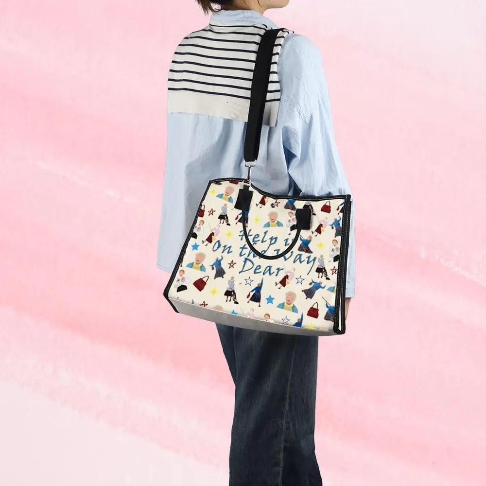 MNIGIU Mrs. Doubtfire Gift - Cosmetic Bag & Fans - Help Is On The Way