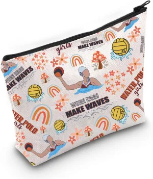 MNIGIU Water Polo Player Gift Water Polo Cosmetic Bag Water Polo Lover Gift Water Polo Coach Gift (Work hard Bag)