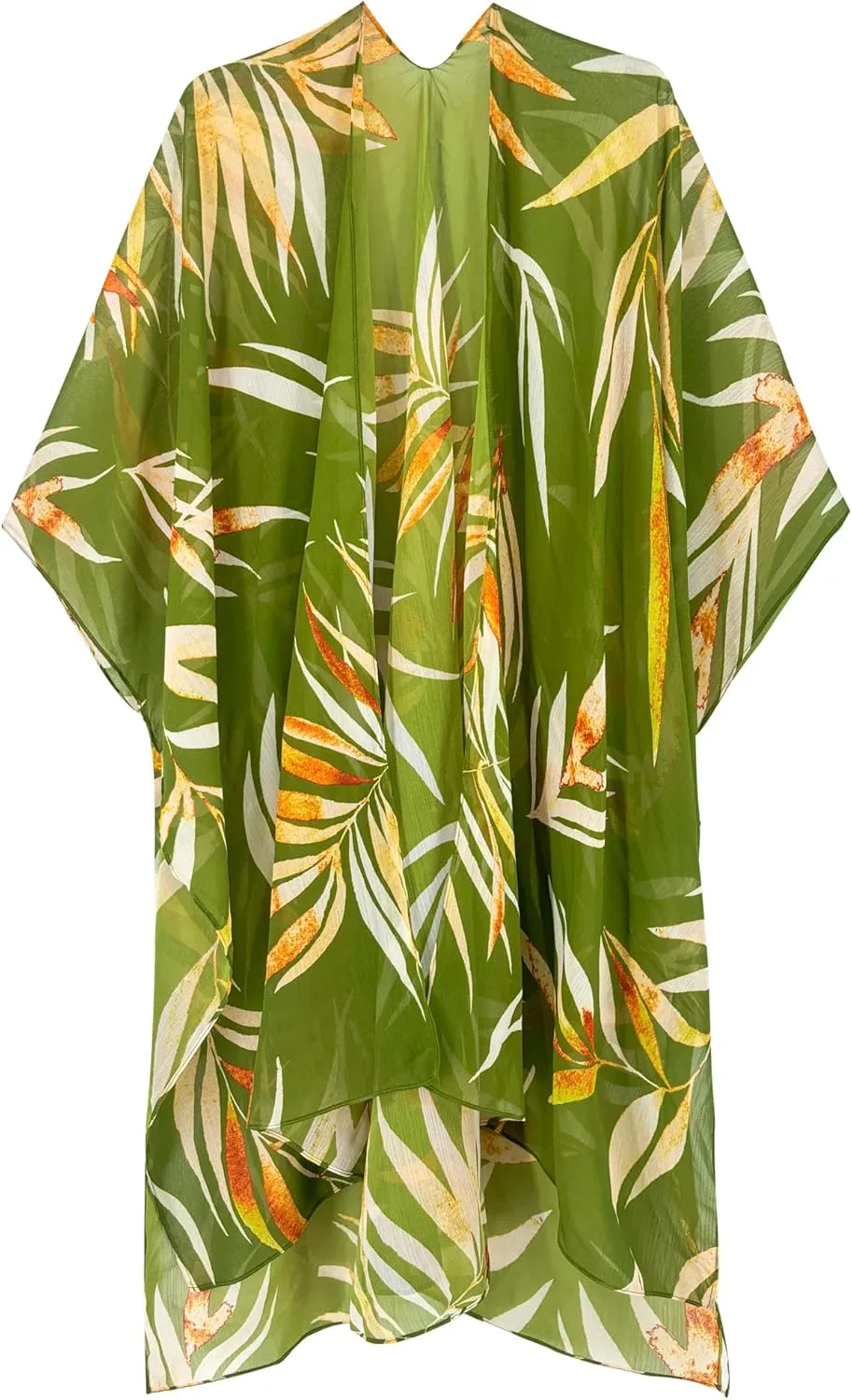 Moss Rose Women's Chiffon Long Kimono Beach Cover up for Summer Bathing Suits Cardigans Casual Loose Swimwear