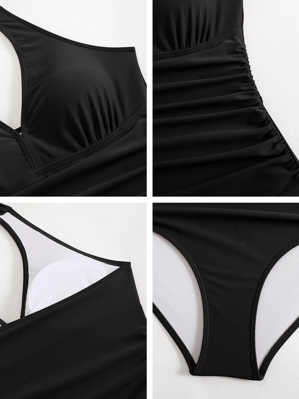 MZEAZRK One Piece Swimsuit Women Halter Backless Tummy Control Swimwear Vintage High Waisted Bathing Suit