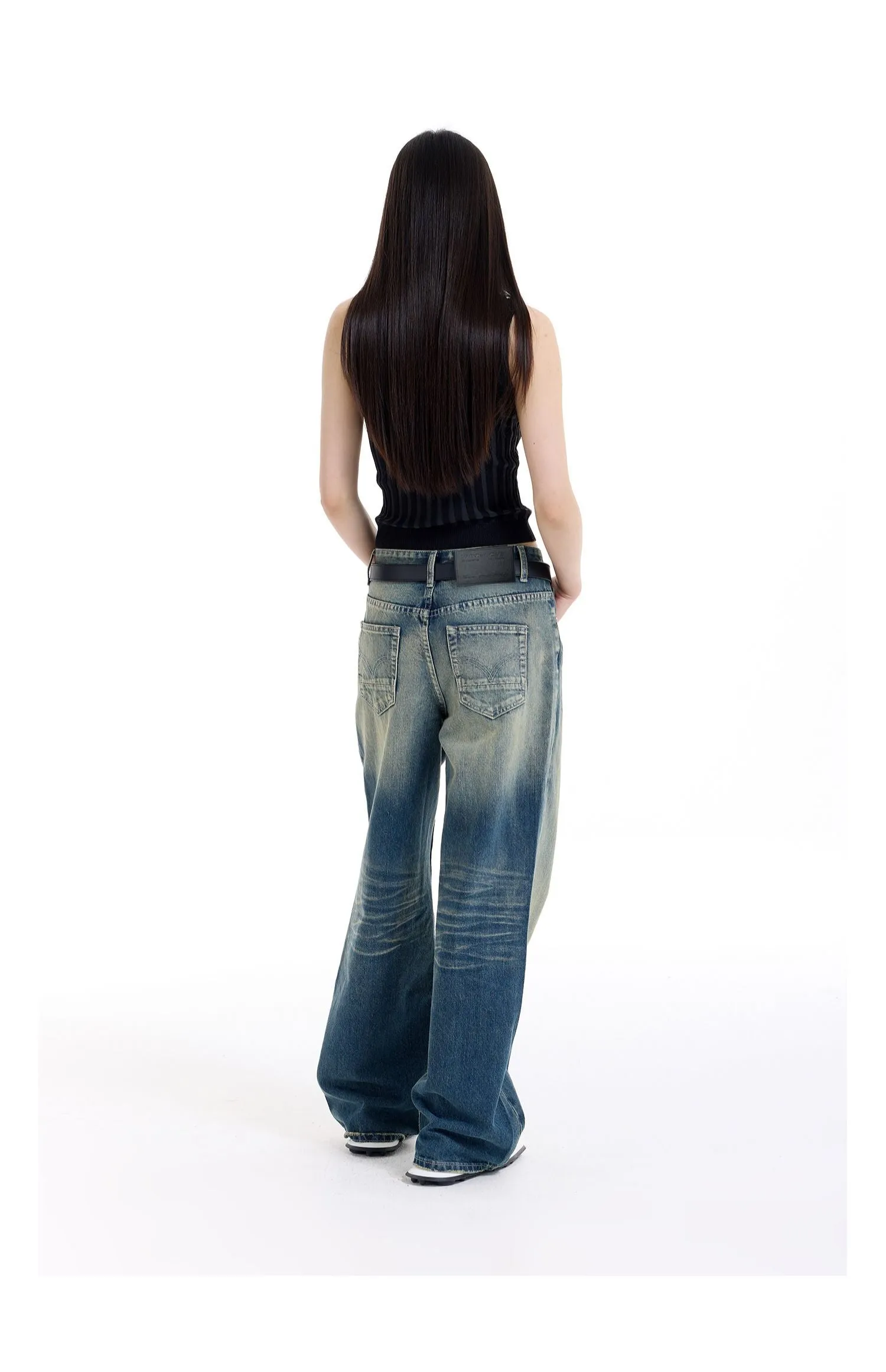 Nostalgic Straight Denim Pants