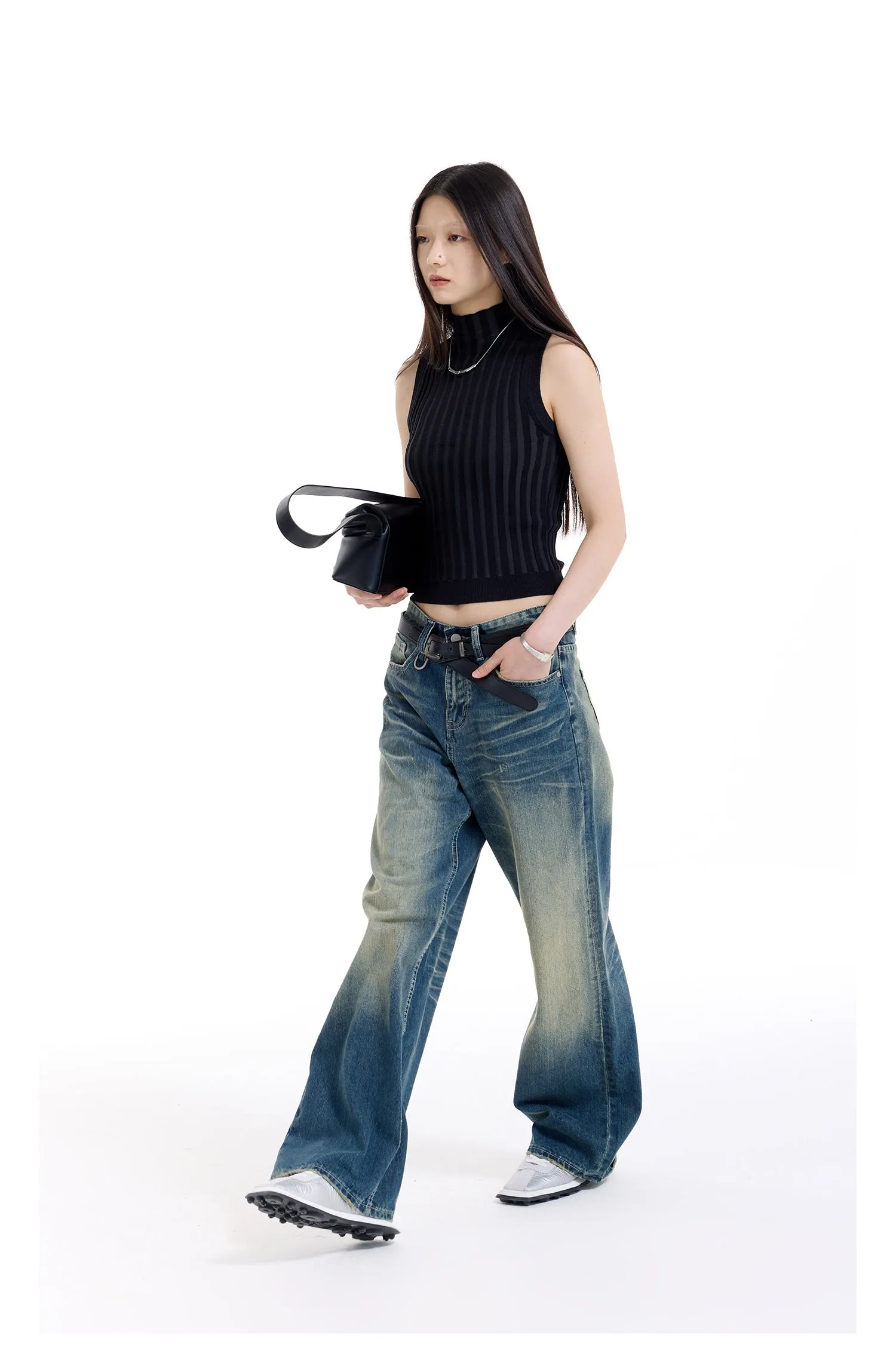 Nostalgic Straight Denim Pants