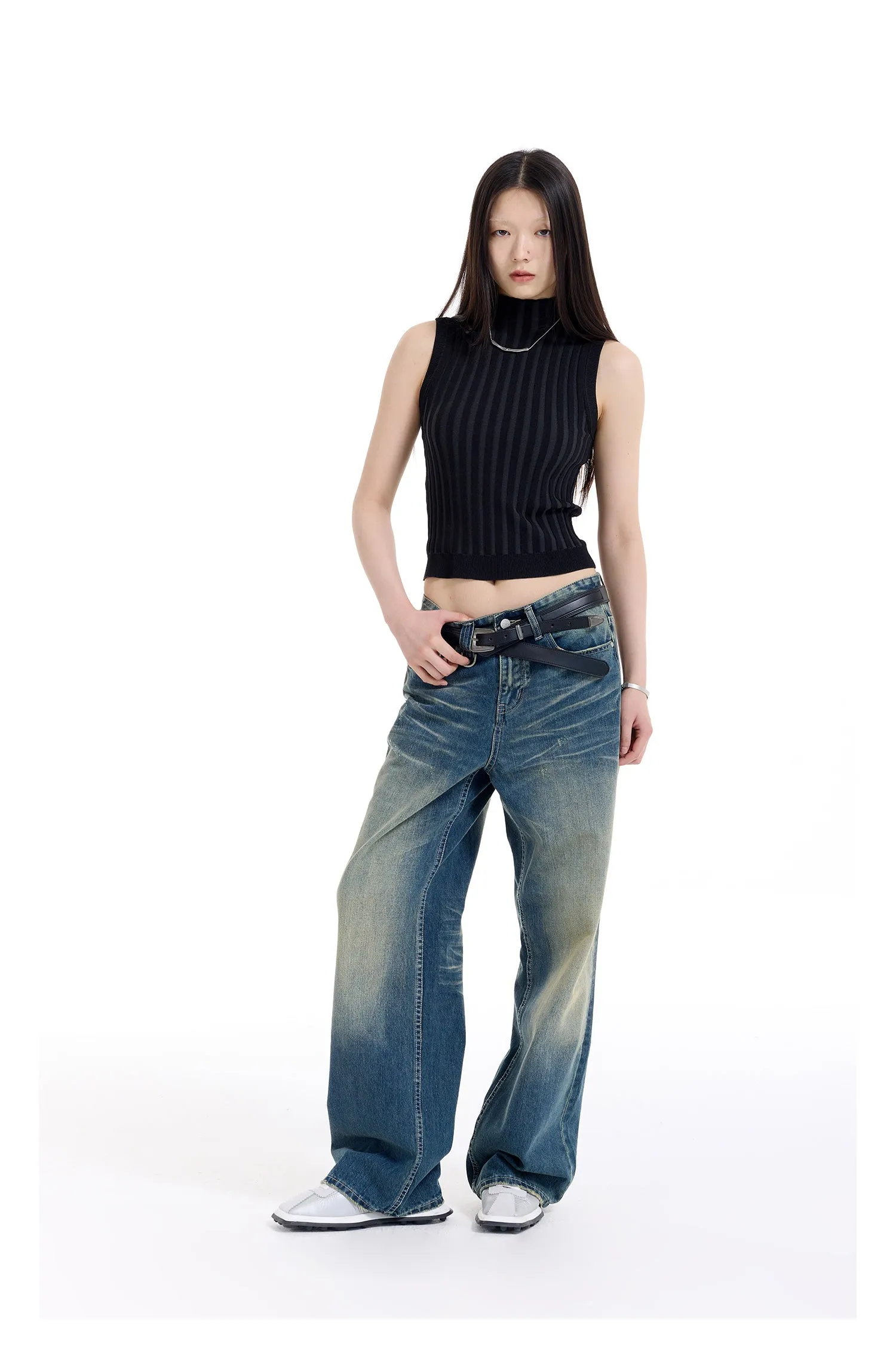Nostalgic Straight Denim Pants