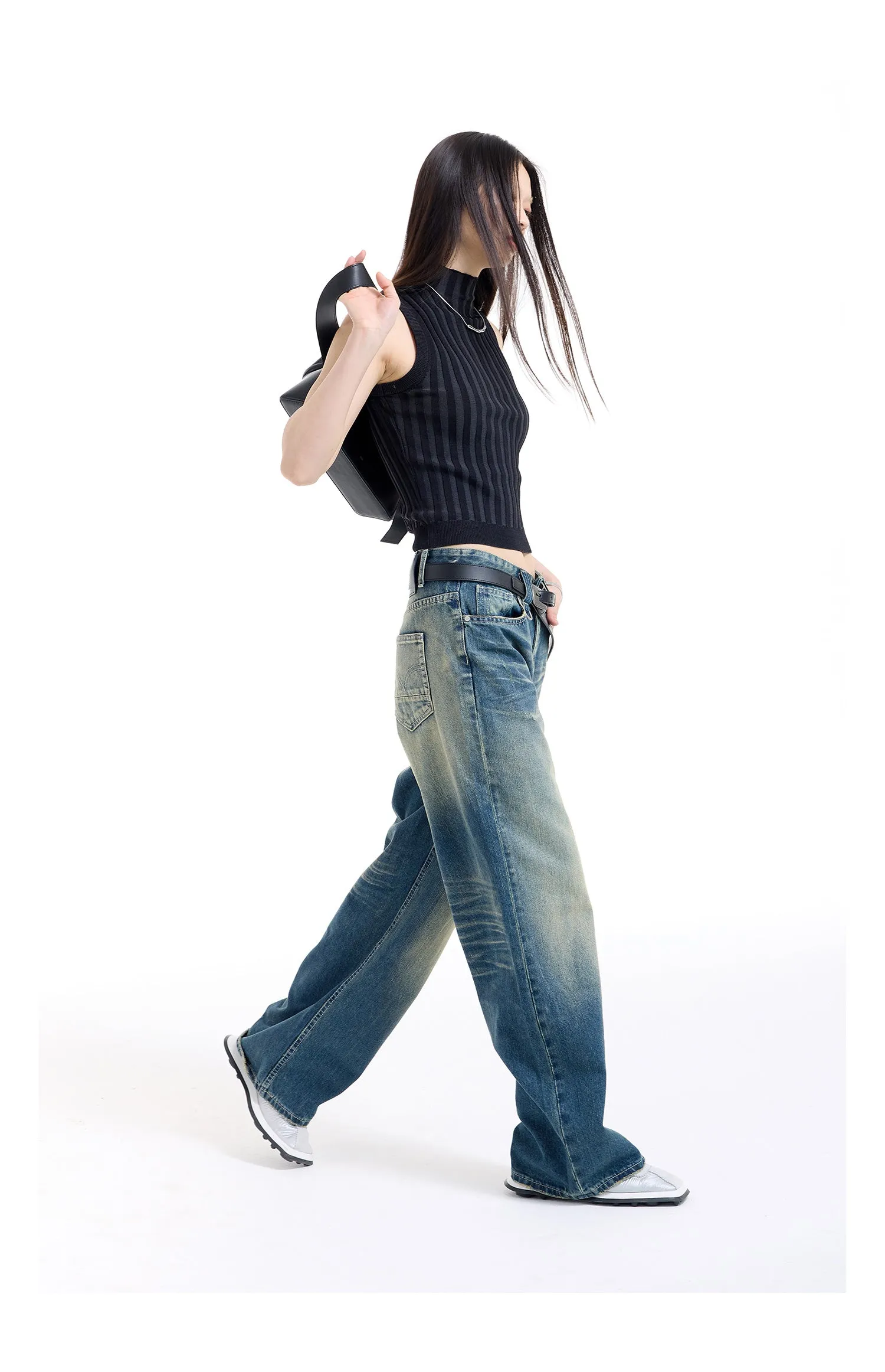 Nostalgic Straight Denim Pants