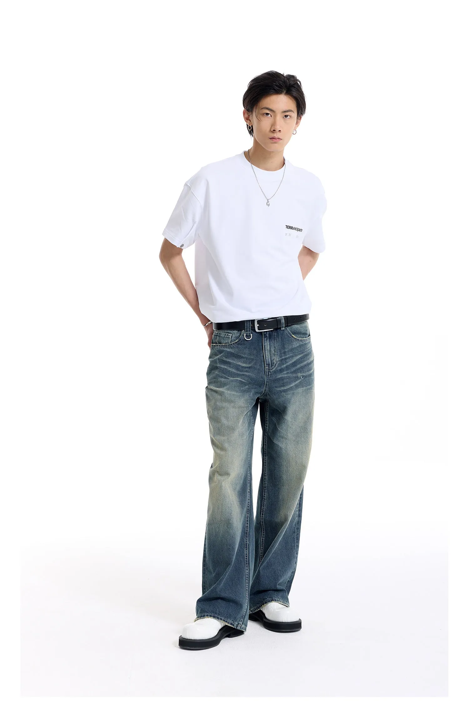 Nostalgic Straight Denim Pants