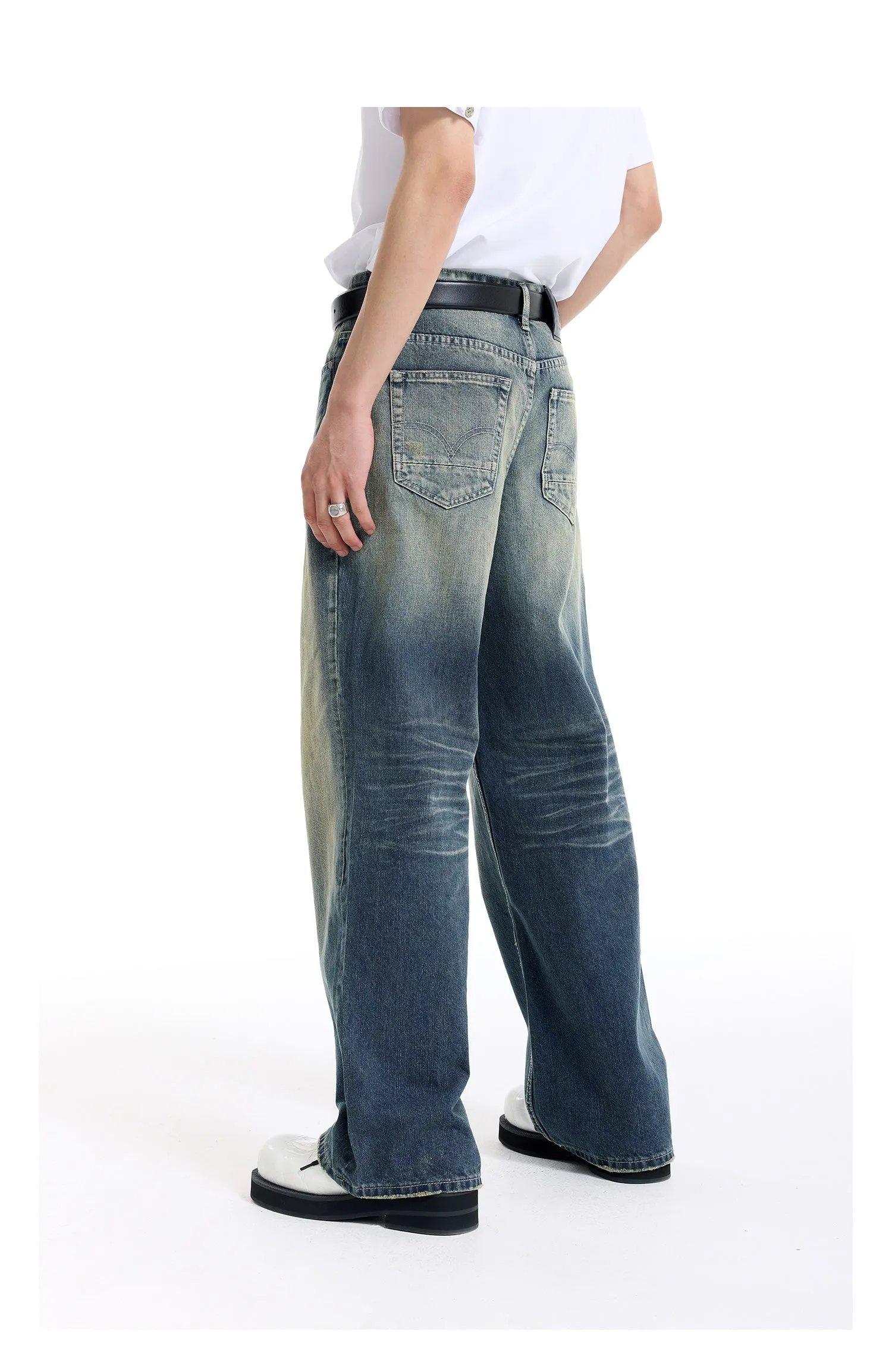 Nostalgic Straight Denim Pants