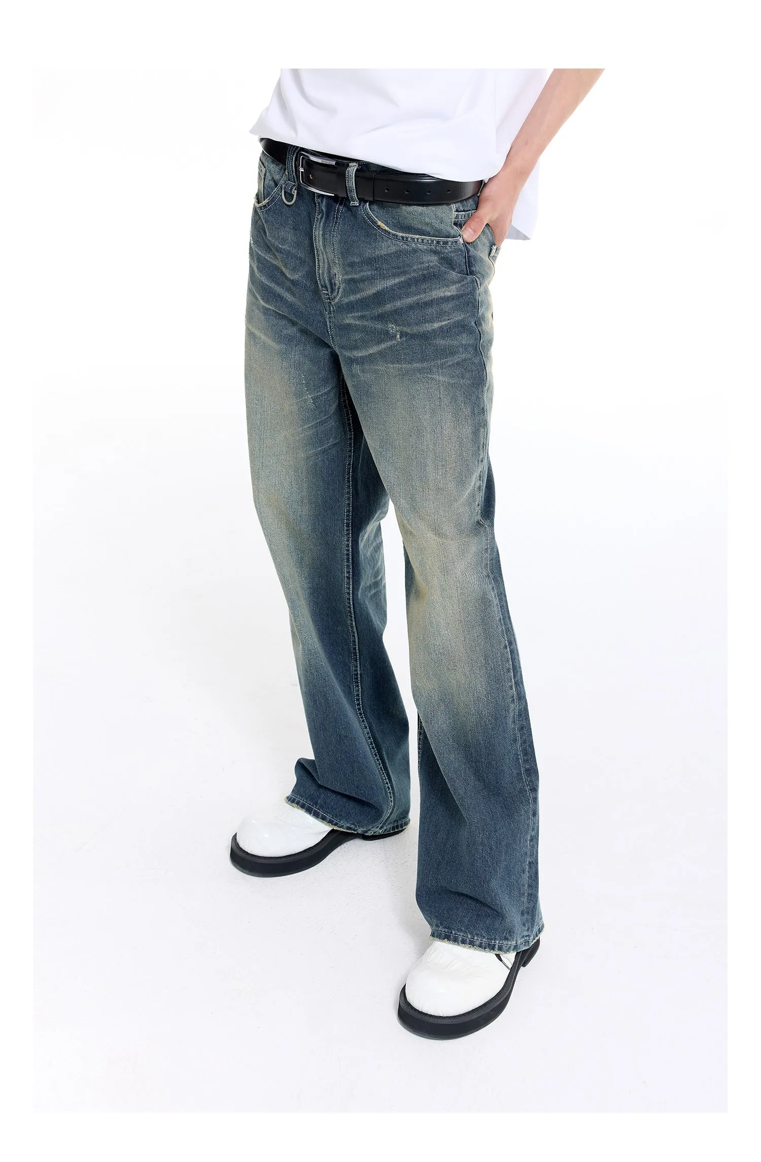 Nostalgic Straight Denim Pants