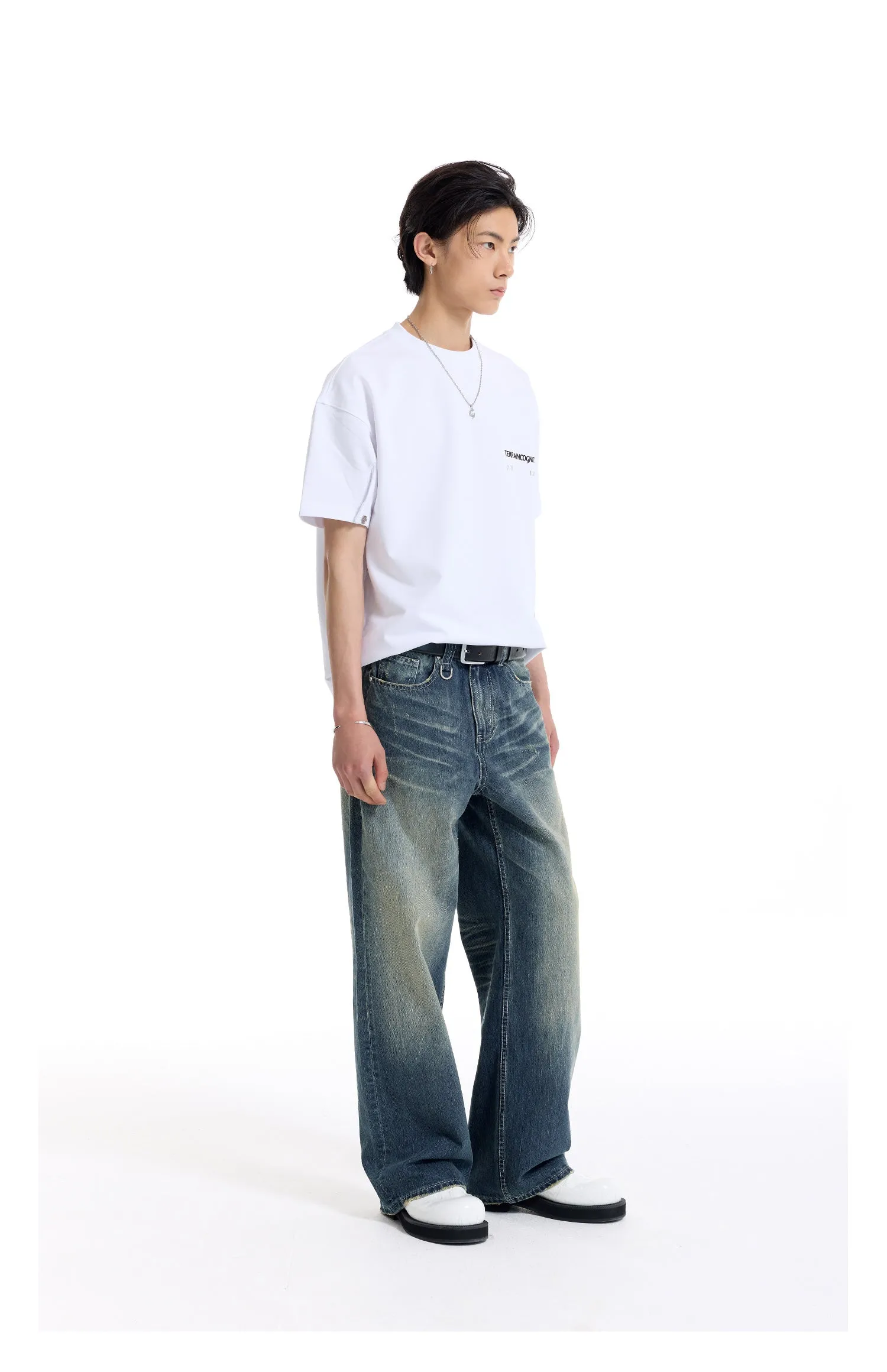 Nostalgic Straight Denim Pants