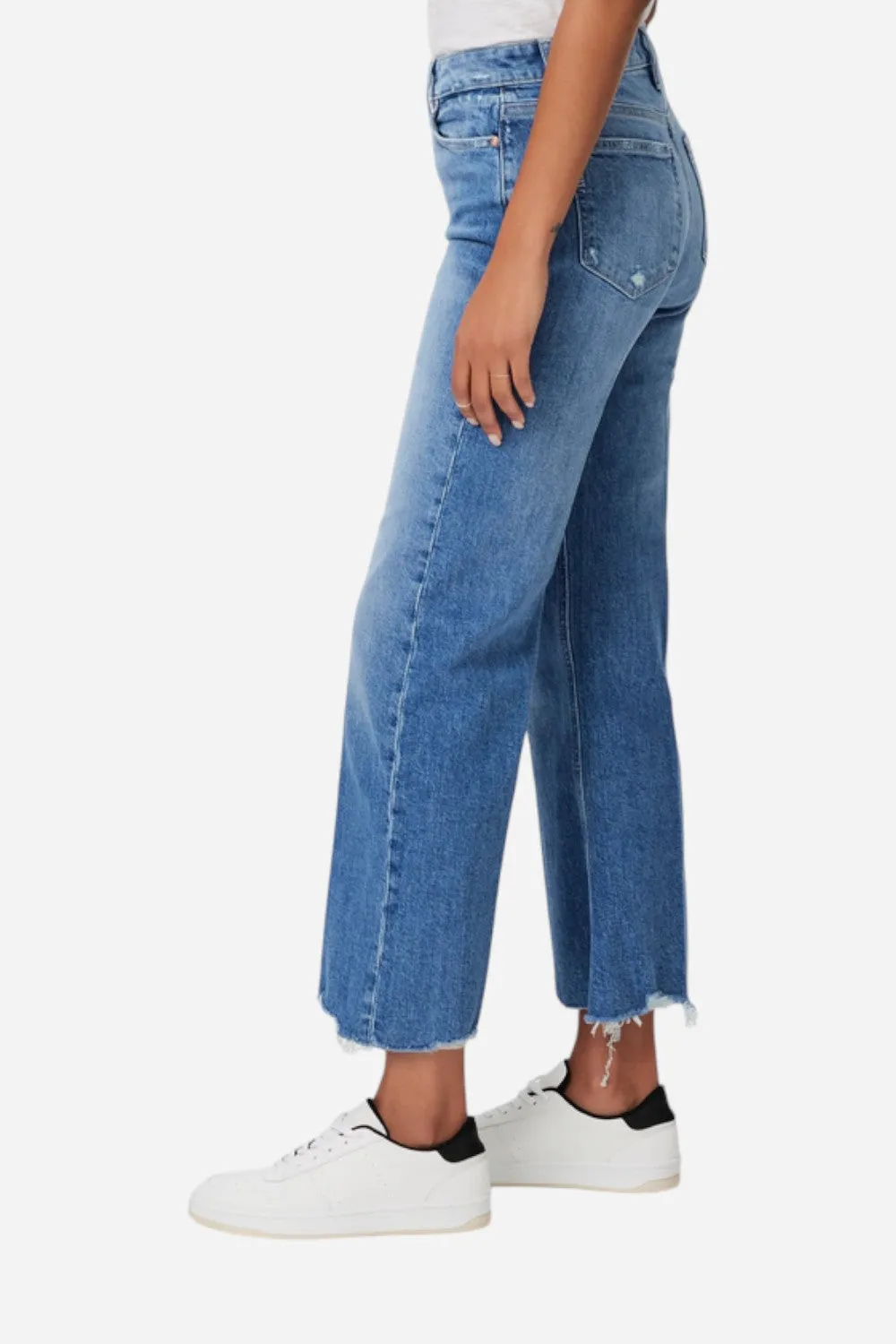 Paige Leenah Ankle Wide Leg in Charming Distressed