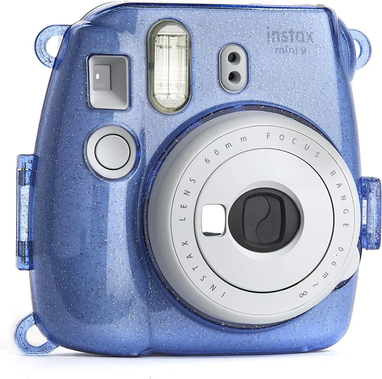 PHOTO4LESS Glitter Hard Case for Fuji Instax mini Cameras- Cobalt Blue, Top Value!