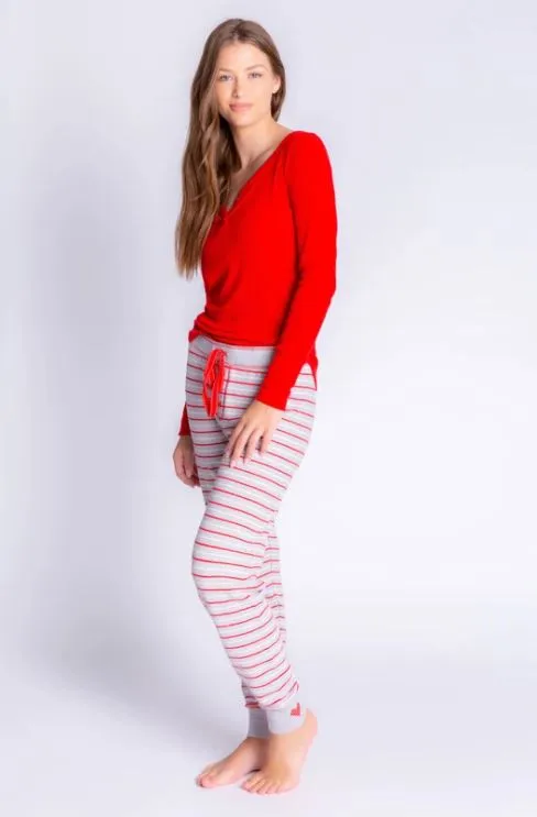PJ Salvage Frosted Stripe Jogger