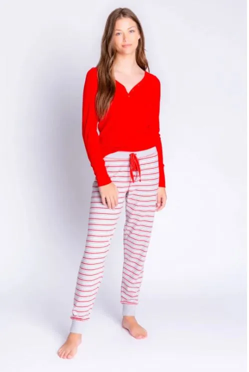 PJ Salvage Frosted Stripe Jogger