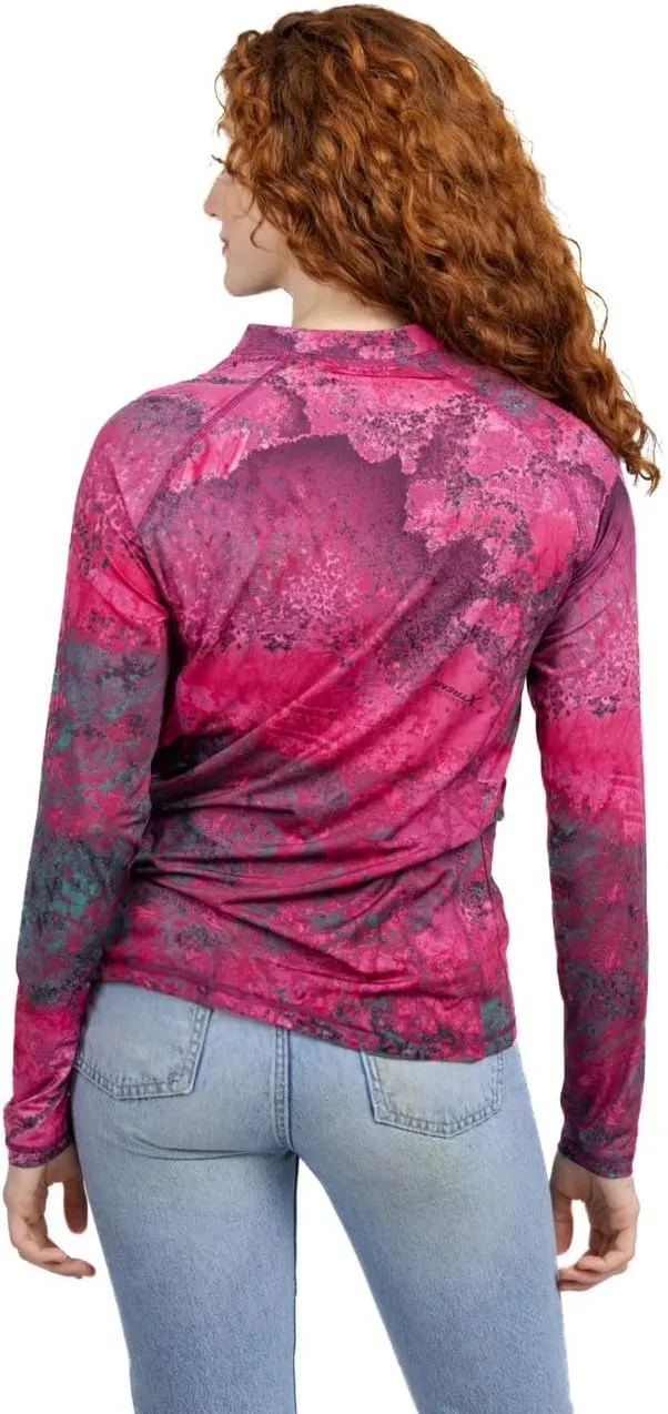 Realtree Women's Camo UV Protection Shirts and Hoodies Long Sleeve for Hunting, Fishing, Running and Hiking