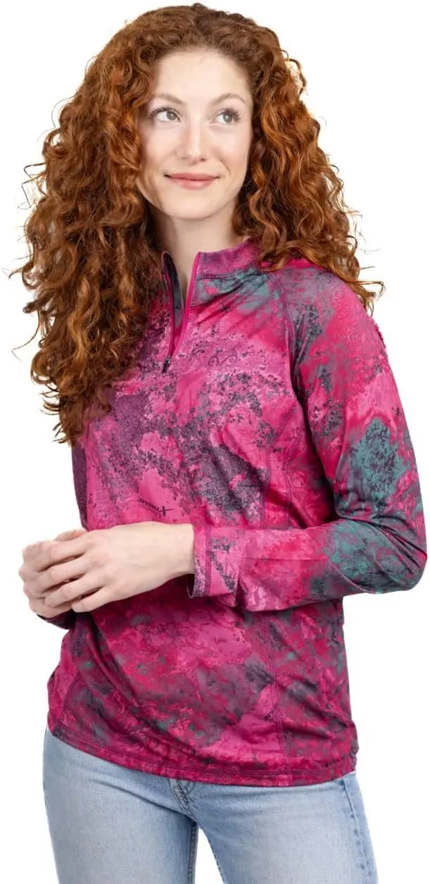 Realtree Women's Camo UV Protection Shirts and Hoodies Long Sleeve for Hunting, Fishing, Running and Hiking