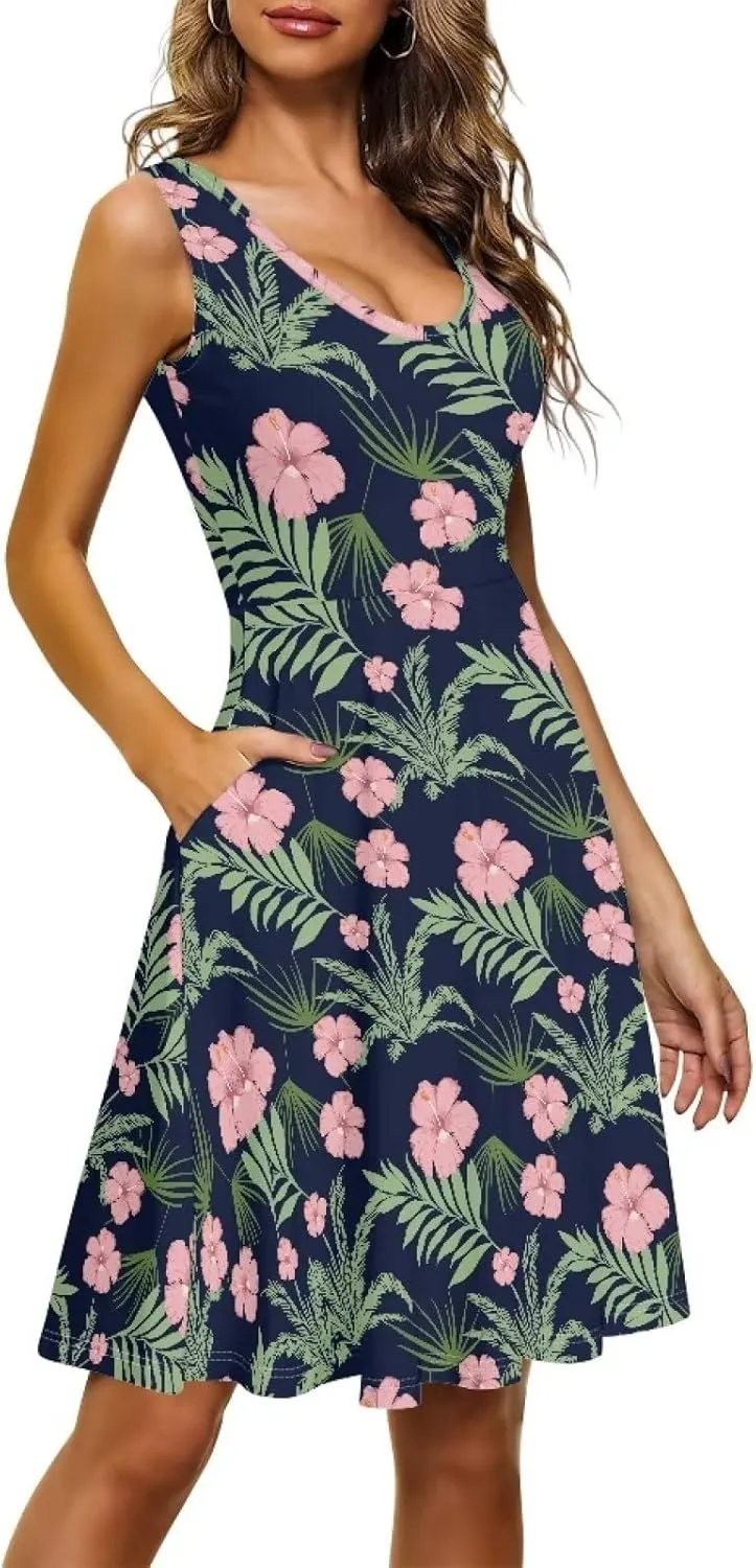 Renewold Women Tank Dress Women's Casual Dresses Women's Dresses Women's Swimsuits & Cover Ups