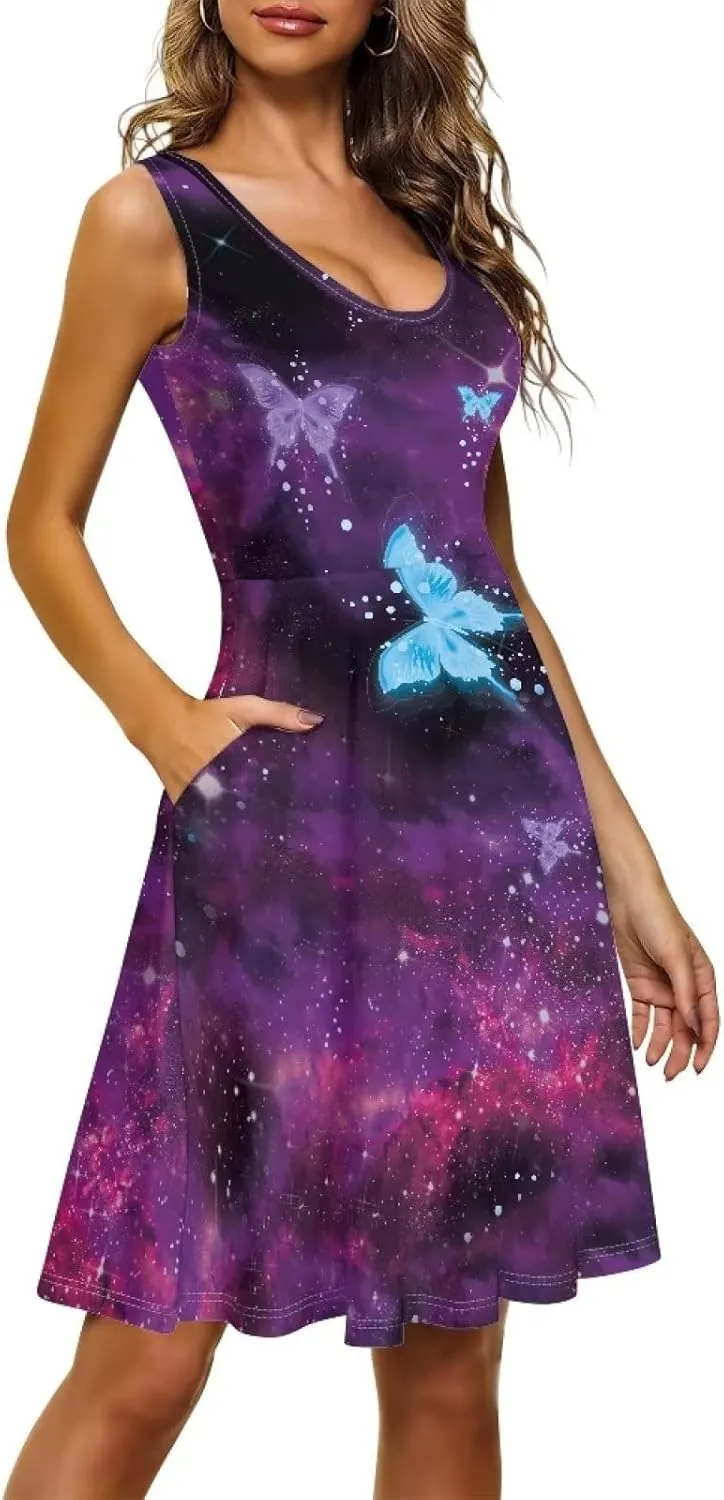Renewold Women Tank Dress Women's Casual Dresses Women's Dresses Women's Swimsuits & Cover Ups