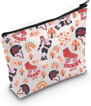 Roller Derby Player Gift Roller Derby Cosmetic Bag Roller Skating Lover Gift Roller Derby Mom Gift (Smell fear Bag)