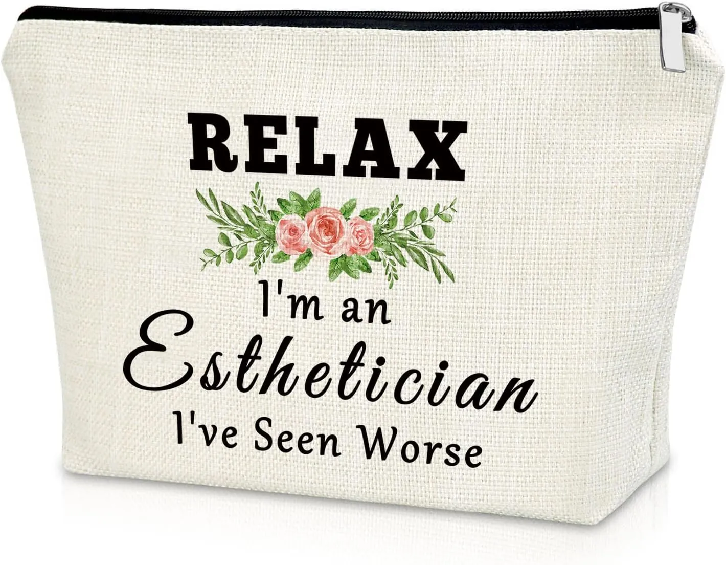 Sazuwu Esthetician Makeup Bag Beauty Makeup Artists Cosmetic Bag Gift for Girls Stylists Beauticians Thank You Gift for Birthday Christmas Travel Pouch