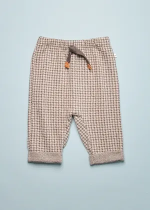 SEBASTIA HERRINGBONE PANT - GREY