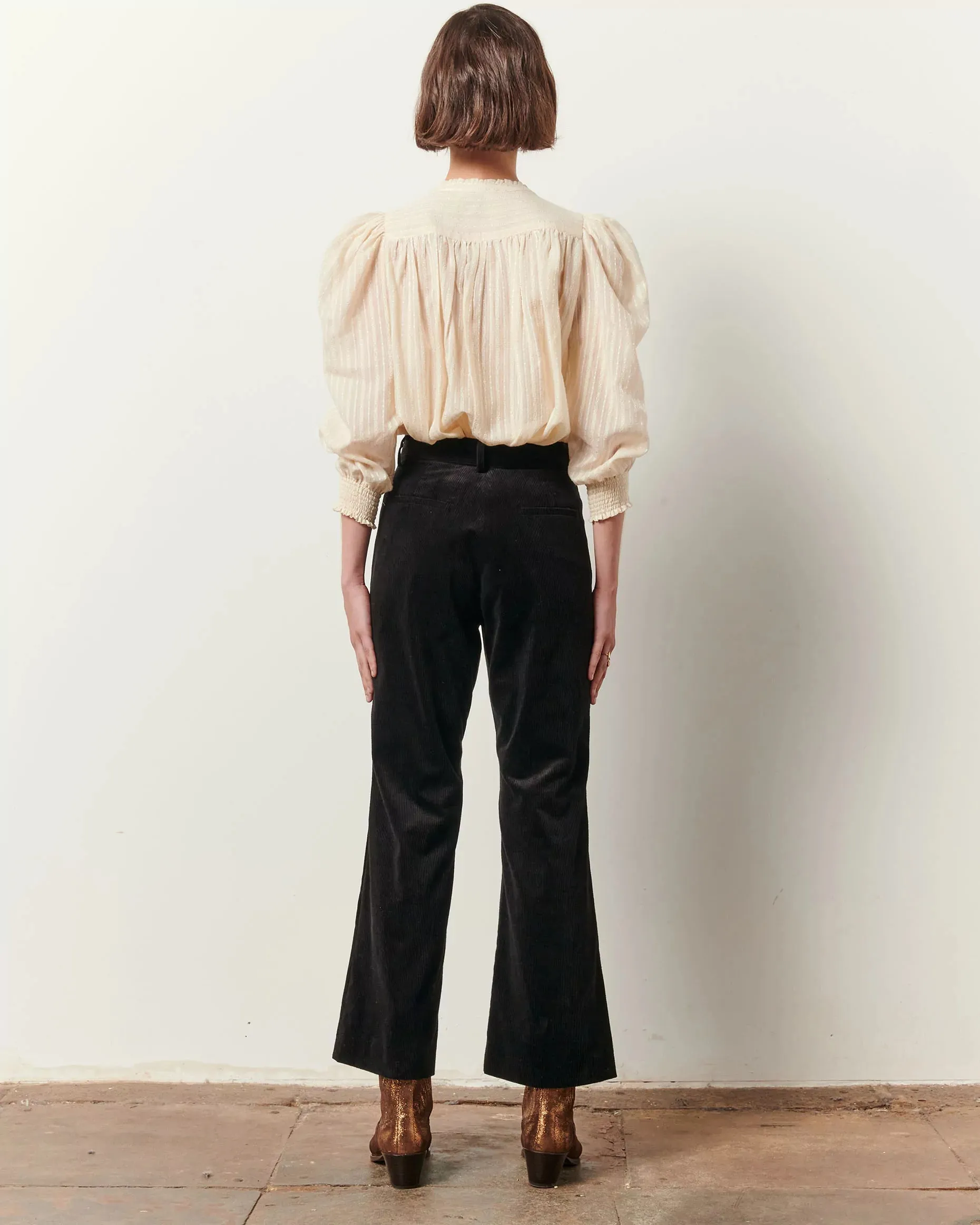 Sessun Charlie Corduroy Pants in Black