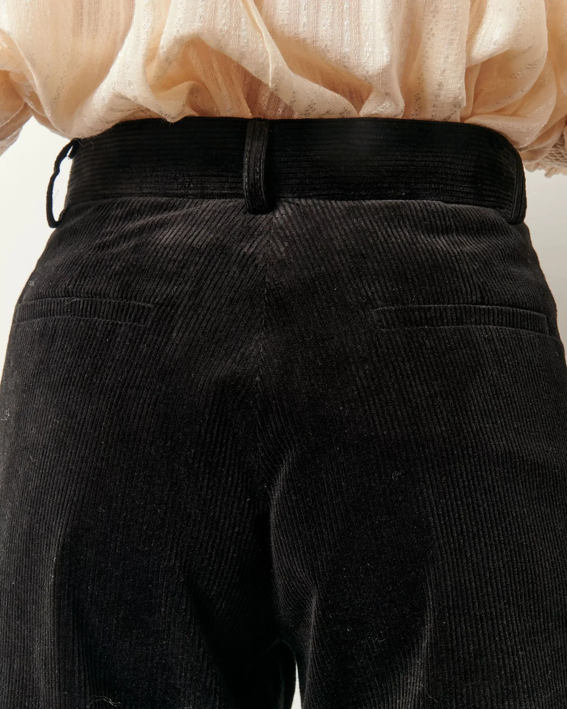 Sessun Charlie Corduroy Pants in Black