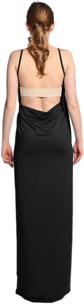 Sexyshine Women's Sexy Spaghetti Strap Backless Solid Color Beach Dress Bikini Cover-ups