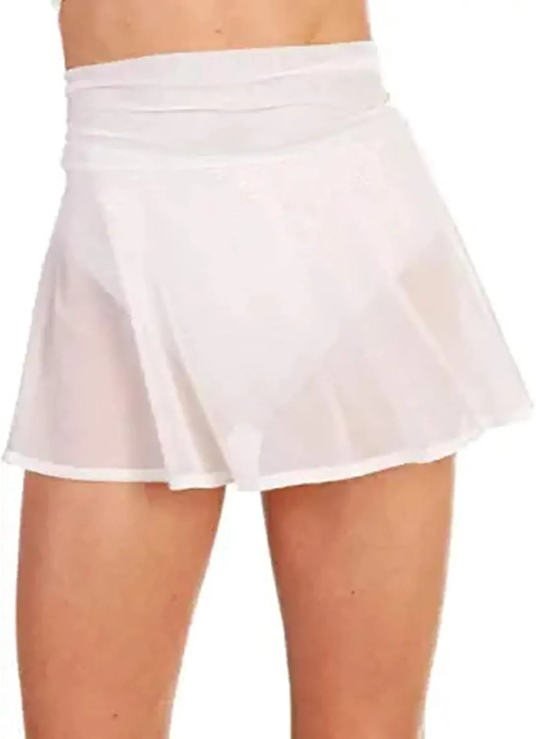 SHIBAOZI Women Girls Swim Cover Ups Swimsuit Cover-up Skirts Short Mesh Sheer See-Thru Bikini Coverups