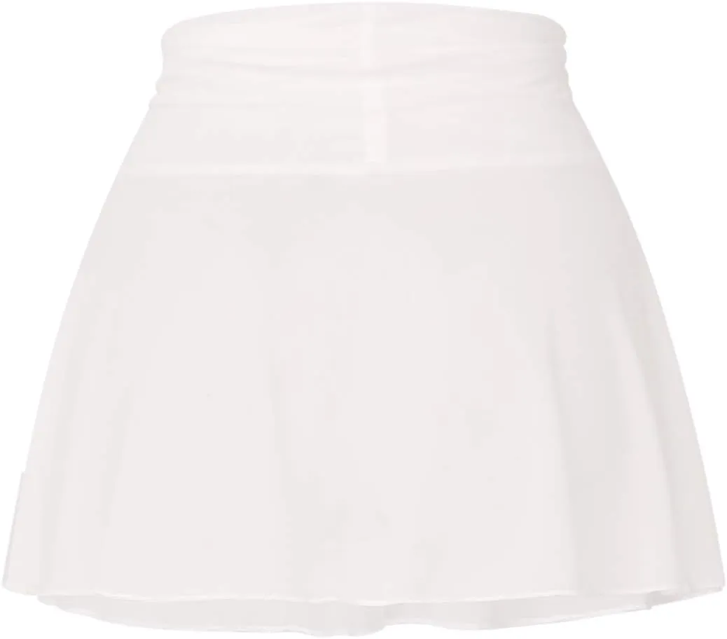SHIBAOZI Women Girls Swim Cover Ups Swimsuit Cover-up Skirts Short Mesh Sheer See-Thru Bikini Coverups